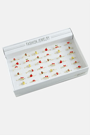 Meyveli Karışık Lüks Eklem Yüzük 1 Adet