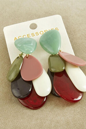 Oval Taşlı Zr Model Küpe