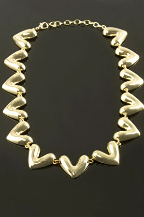 Kalp Lüks Yaka Kolye