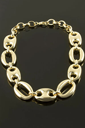 Oval Lüks Yaka Kolye