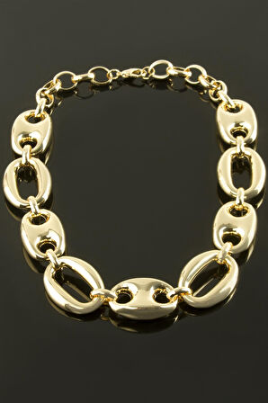 Oval Lüks Yaka Kolye