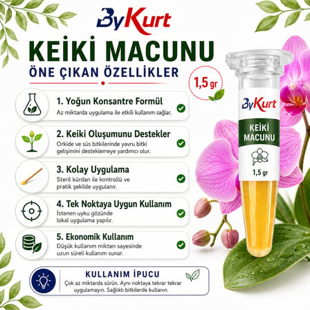 Orkide Keiki Macunu Yavru Bitki Oluşumu Destekleyici Konsantre Formül 1,5 G