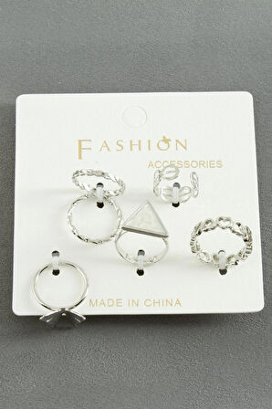 5 Adet Karışık Lüks Eklem Yüzük