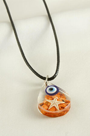 Deniz Yıldızı Damla Epoksi Kolye