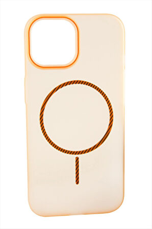 iPhone 15 Pro Buzlu Magsaff Kapak Kılıf