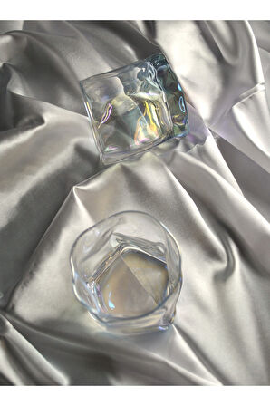 6 Adet Hologramlı Viski Kokteyl Bardağı Kadehi Pinterest Meşrubat Bardak 6'lı 280 Ml Renkli