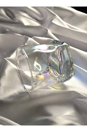 6 Adet Hologramlı Viski Kokteyl Bardağı Kadehi Pinterest Meşrubat Bardak 6'lı 280 Ml Renkli