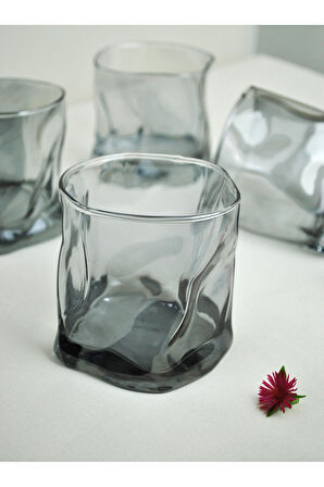 6 Adet Hologramlı Viski Kokteyl Bardağı Kadehi Pinterest Meşrubat Bardak 6'lı 280 Ml Siyah