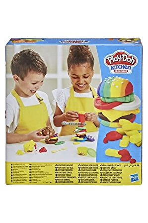 Play-doh Mutfak Atölyesi Hamburger Ve Patates Kızartması Oyun Hamuru Seti