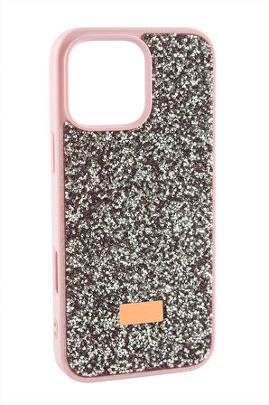 İphone 16 Pro Max Taşlı Kapak Kılıf