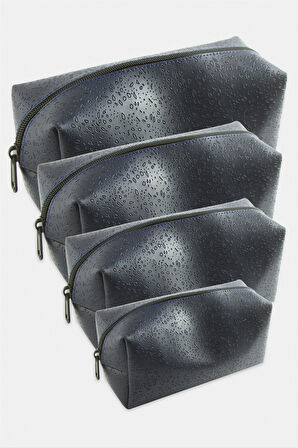 4 Adet El Tutmalı Makyaj Çantası