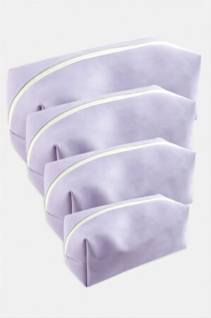 4 Adet El Tutmalı Makyaj Çantası