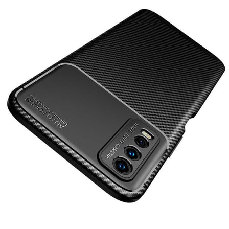 Gpack Vivo Y20S Kılıf Negro Kamera Korumalı Karbon GörünümNano Glass
