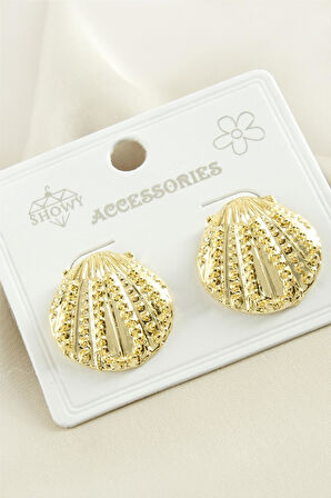 İstiridye Metal Küpe