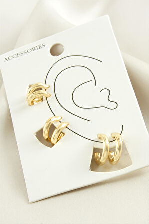 6 Adet Halka Kıkırdak Küpe