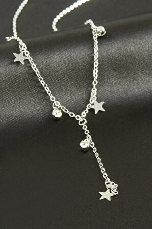 Yıldız Taşlı Y Kolye