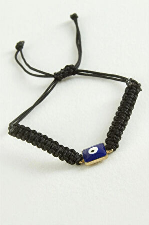 Dikdörtgen Nazar Makrome İp Bileklik