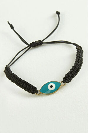 Nazar Oval Makrome İp Bileklik