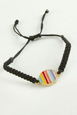 Yuvarlak Makrome İp Bileklik