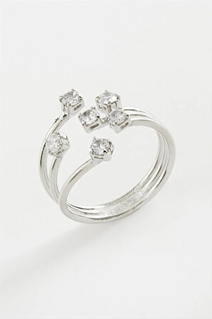 6 Zirkon Taşlı Yüzük