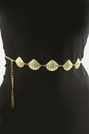 İstiridye Metal Zincir Kemer
