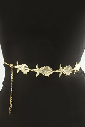 Deniz Yıldızı Metal Zincir Kemer