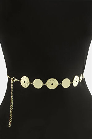 Çiçek Metal Zincir Kemer