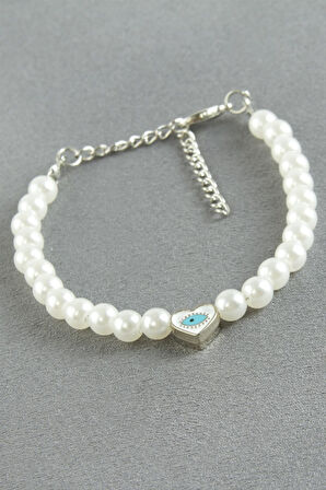 Kalp Göz İnci Bileklik