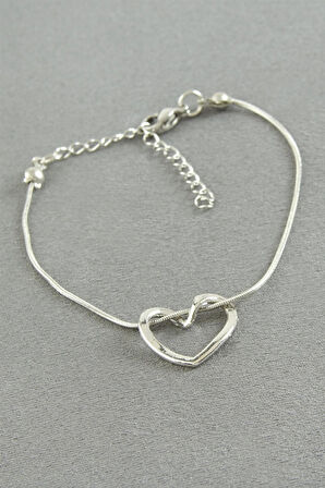 Kalp Çelik Bileklik