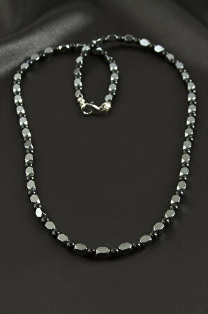 Erkek kadın Hematit Taşlı Kolye