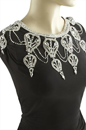 Damla Taşlı Omuz Kolyesi