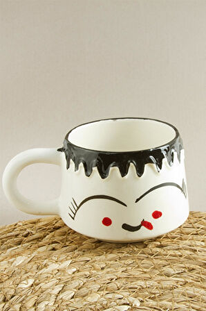 Emoji Desenli Seramik Kupa