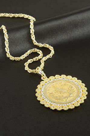 Tuğra Taşlı Uçlu Kolye