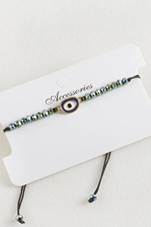 Nazar Kristal Makrome İp Bileklik