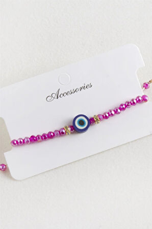 Nazar Kristal Makrome İp Bileklik