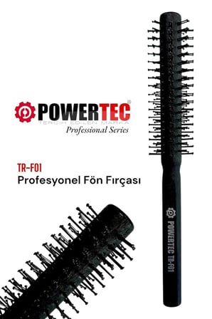Powertec TR-701 Profesyonel Fön Makinesi + Powertec Berber Fön Fırçası