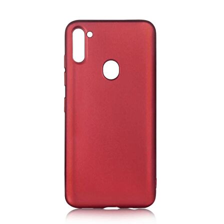 Smcase Samsung Galaxy M11 Kılıf Lüks Silikon  Tam Kapatan Ekran Koruyucu