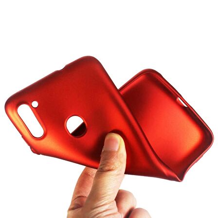 Smcase Samsung Galaxy M11 Kılıf Lüks Silikon  Tam Kapatan Ekran Koruyucu