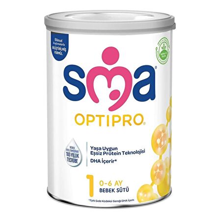 SMA 1 Optipro Probiyotik Bebek Sütü 800 gr x 6 Adet