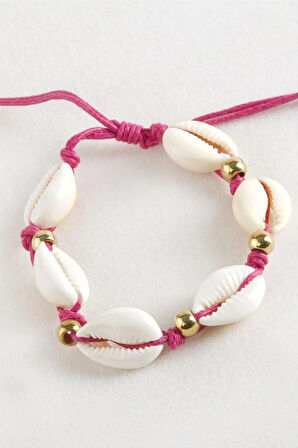 Deniz Kabuğu Makrome İp Bileklik