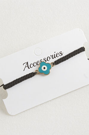 Çiçek Nazar Makrome Örgülü Bileklik