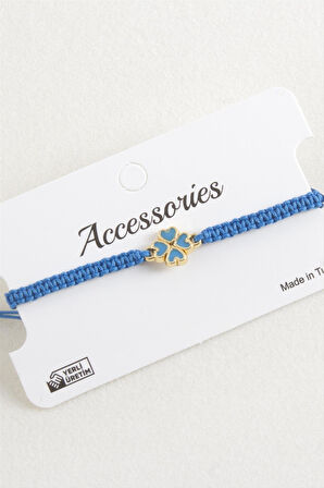 Yonca Makrome Örgülü Bileklik