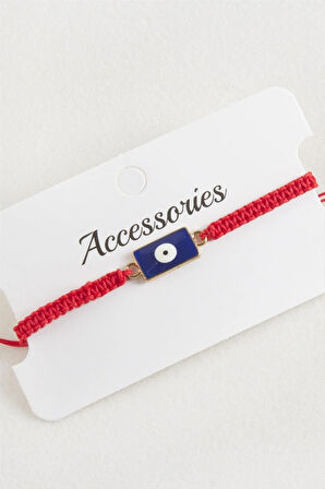 Dikdörtgen Makrome Örgülü Bileklik