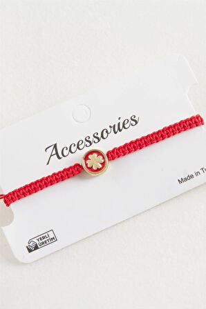 Yonca Makrome Örgülü Bileklik