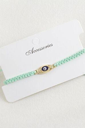 Göz Makrome Örgülü Bileklik