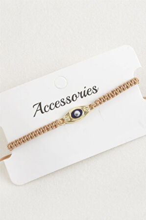 Göz Makrome Örgülü Bileklik