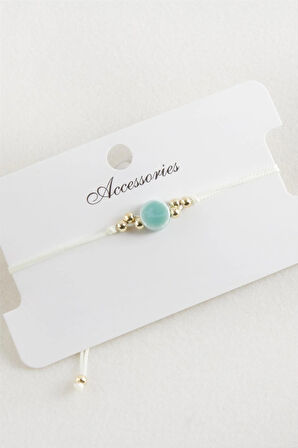 Yuvarlak Makrome İp Bileklik