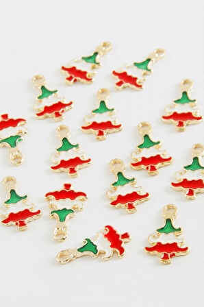 Yılbaşı Ağacı Mineli Kolye Ucu 1 Adet