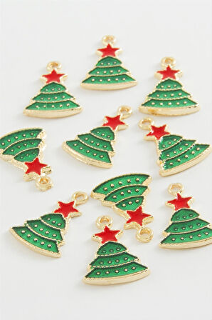 Yılbaşı Ağacı Eldiveni Mineli Kolye Ucu 1 Adet