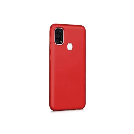 Smcase Samsung Galaxy M31 Kılıf Lüks Mat Silikon  Nano Ekran Koruyucu